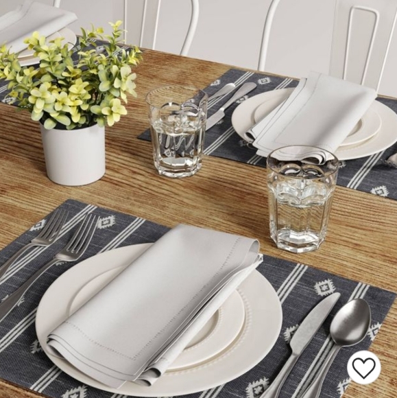 Cotton Global Placemat Blue - Threshold™ - Picture 2 of 6